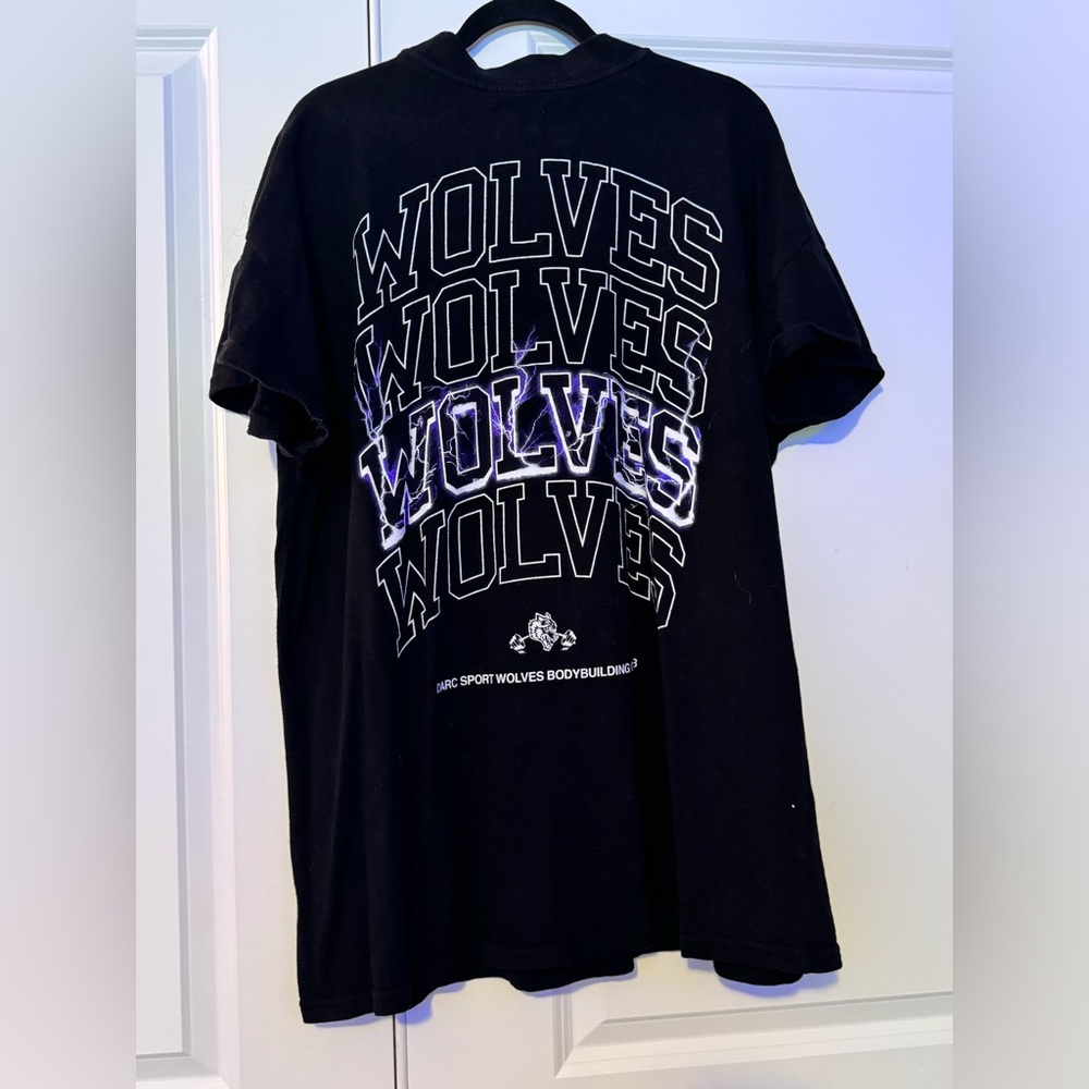 Wolves purple lightening shirt